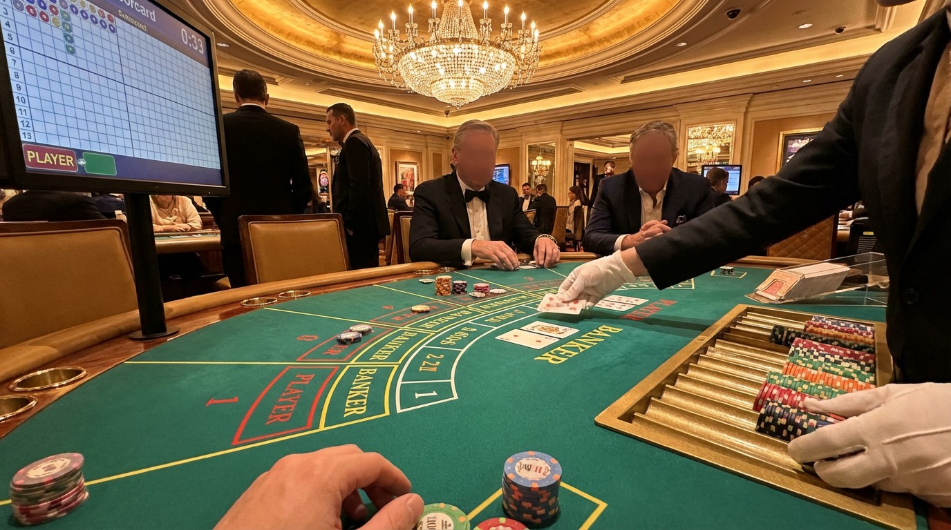 Mesa de bacará m777 casino